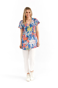 Kayla Cotton Blouse Short Sleeve