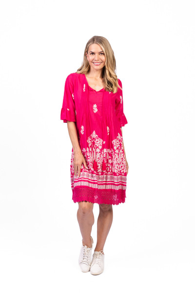 Hannah Tunic Boho Short Sleeve