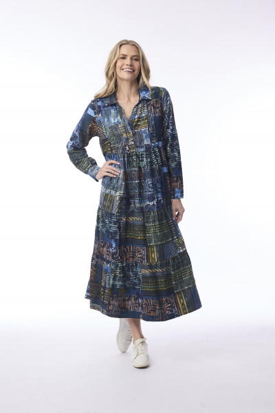 Isfahan Dress Maxi Collar