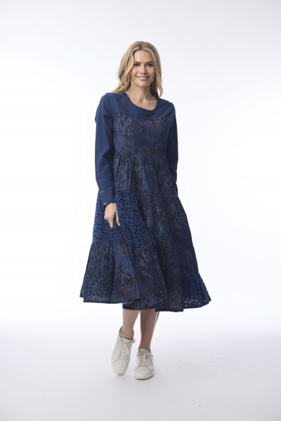 Tabriz Layered Midi Dress