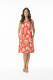 Comodoro Red Dress Shift Sleeveless