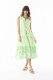 Carla Green Dress Layers Sleeveless