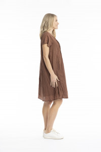 Taylor Dress Cap Sleeve Solid With Lining