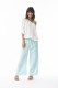 Linen Solid Pant Widfe Leg