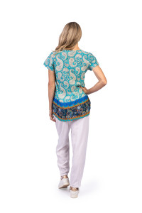 Kayla Cotton Blouse Short Sleeve