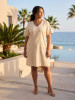 Linen Blend Dress Shift