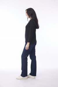 Knit Top Boat Neck Long Slv