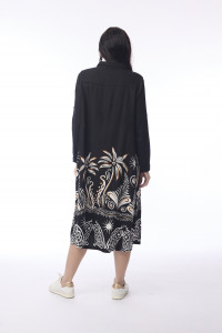 Indus Dress Midi Collar