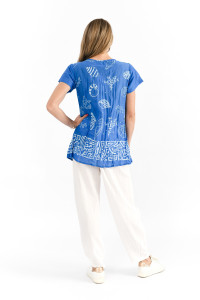 Kayla Cotton Blouse Short Sleeve