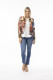 Printed Cotton Ponte Jacket