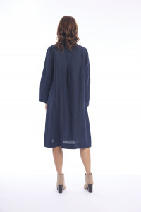 Linen Shirt Dress Midi