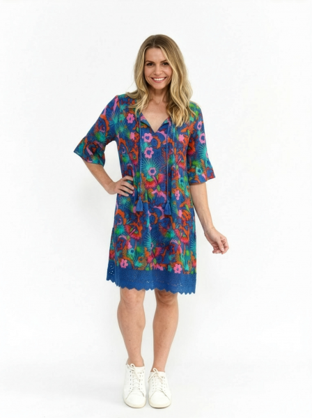 Hannah Tunic Boho Short Sleeve