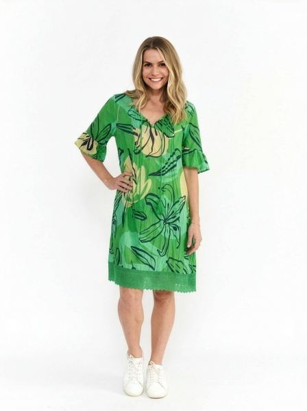 Hannah Tunic Boho Short Sleeve