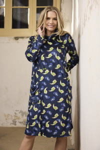 Aubusson Dress Aasymetric Neck