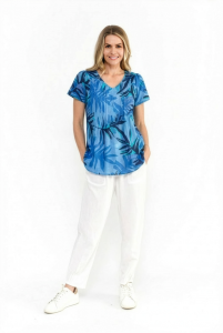 Kayla Cotton Blouse Short Sleeve
