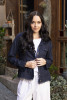 Linen Blend Jacket Fringe