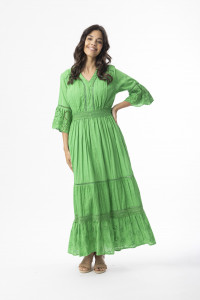 Broderie Essentials Dress Maxi V