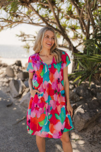 Nicola Dress Cap Sleeve