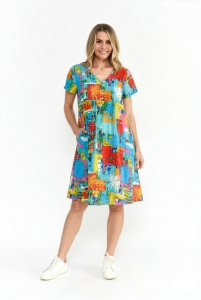 Nicola Dress Cap Sleeve