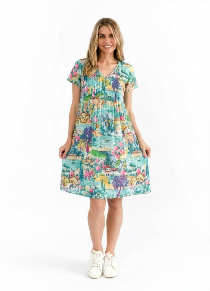 Nicola Dress Cap Sleeve