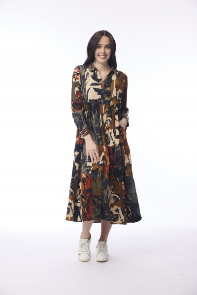 Dagomba Dress Maxi Collar