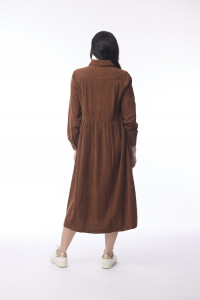 Cord Solid Dress Collar