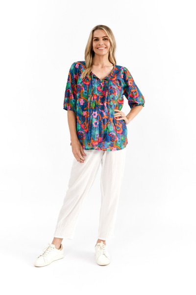 Tessa V-Neck Tassel Top
