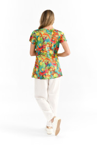 Kayla Cotton Blouse Short Sleeve