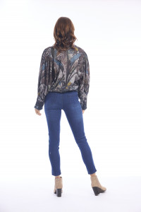 Knit Jumper Gathered Sleeve