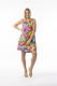 Printed Cotton Dress Contemporary  Sleeveless
