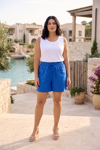 Linen Blend Shorts