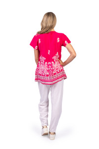 Kayla Cotton Blouse Short Sleeve