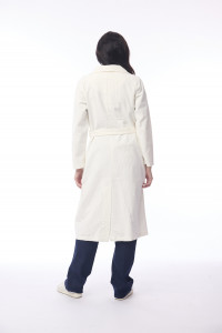 Cord Solid Trench Coat