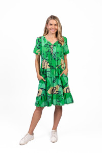 Colette V Neck Tassel Dress