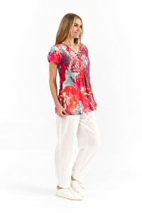 Kayla Cotton Blouse Short Sleeve