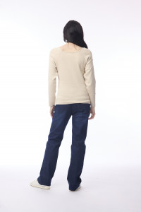 Square Neck Knit Jumper