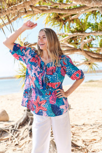 Tessa V-Neck Tassel Top