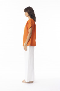 Linen Solid Top Boxy