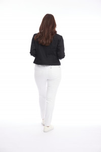 Cropped Stretch Denim Jacket