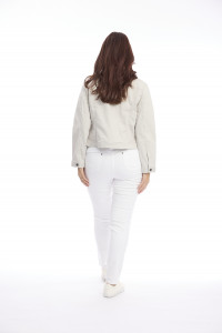 Cropped Stretch Denim Jacket