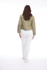 Cropped Stretch Denim Jacket