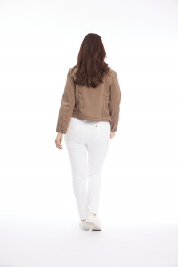 Cropped Stretch Denim Jacket