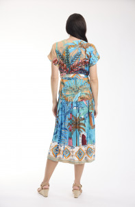 Casablanca Dress V Neck Buttonthrough Short