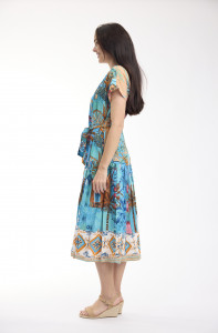 Casablanca Dress V Neck Buttonthrough Short