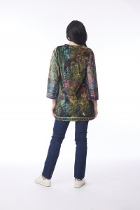 Digital Tunic Flared Cuff