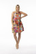 Printed Cotton Dress Contemporary  Sleeveless