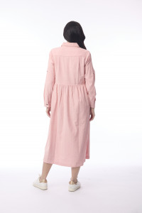 Cord Solid Dress Collar