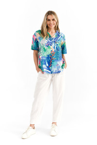 Margot Collared Short Sleeve Top