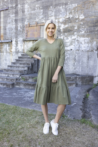 Essential Knits Dress Layer V neck