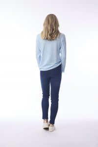 Knit Top Boat Neck Long Slv